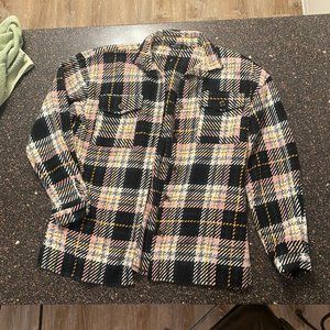 Nasty Gal Plaid Blazer Coat